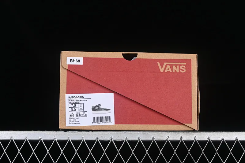 All Categories Vans Vans Series Vans Mid Vans China Vans Half Cab 33 DX Black Gray Anaheim American Retro Casual Skateboard Shoes VN0A5KX6BPO